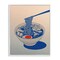 Stupell Industries Ramen Noodle Bowl Gradient Framed Giclee, design by Seven Trees Design